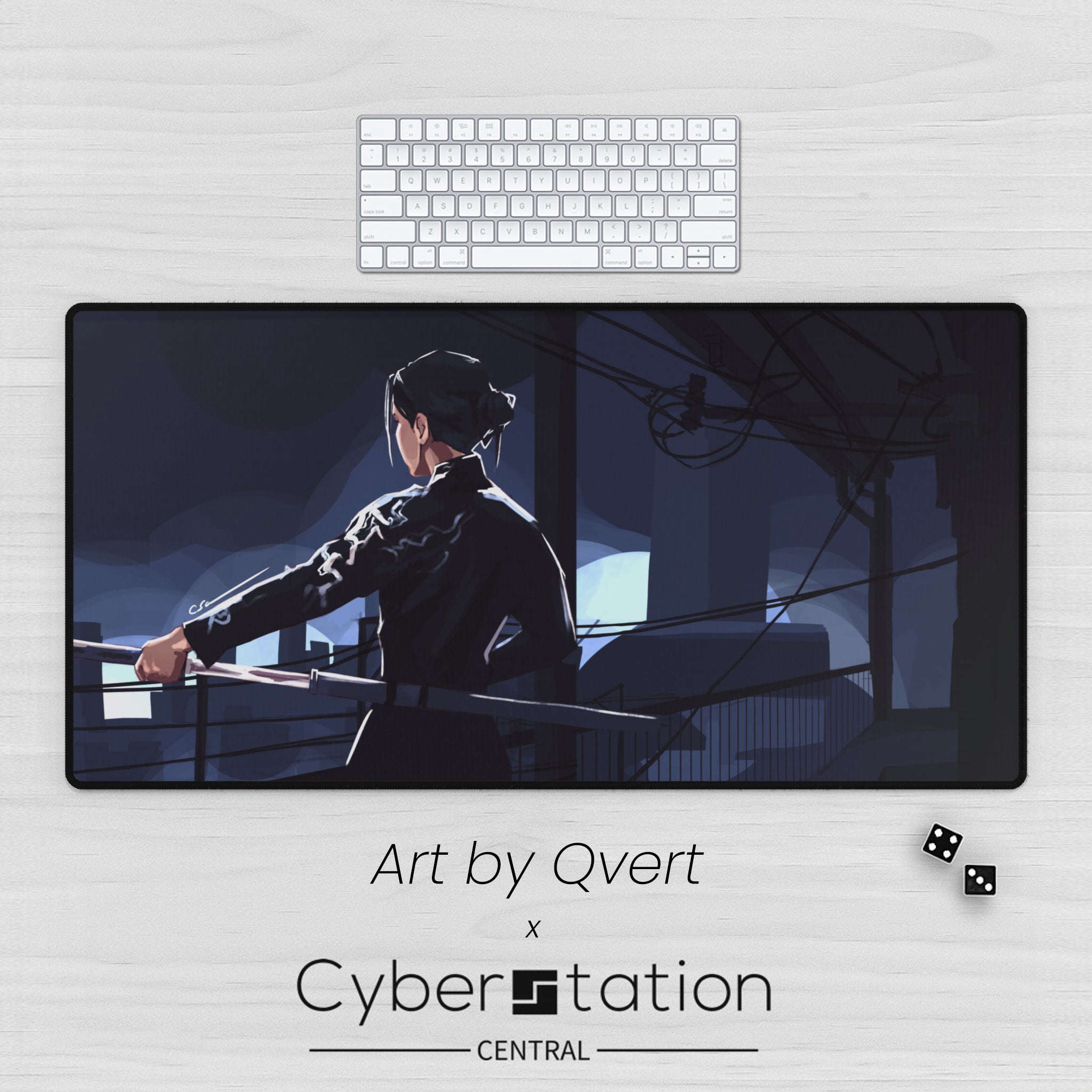 Mouse Pad - Caitvi  - Art by QVERT - Arcane fanart Caitlyn & Vi –  Premium Desk Mat - TCG Playmat