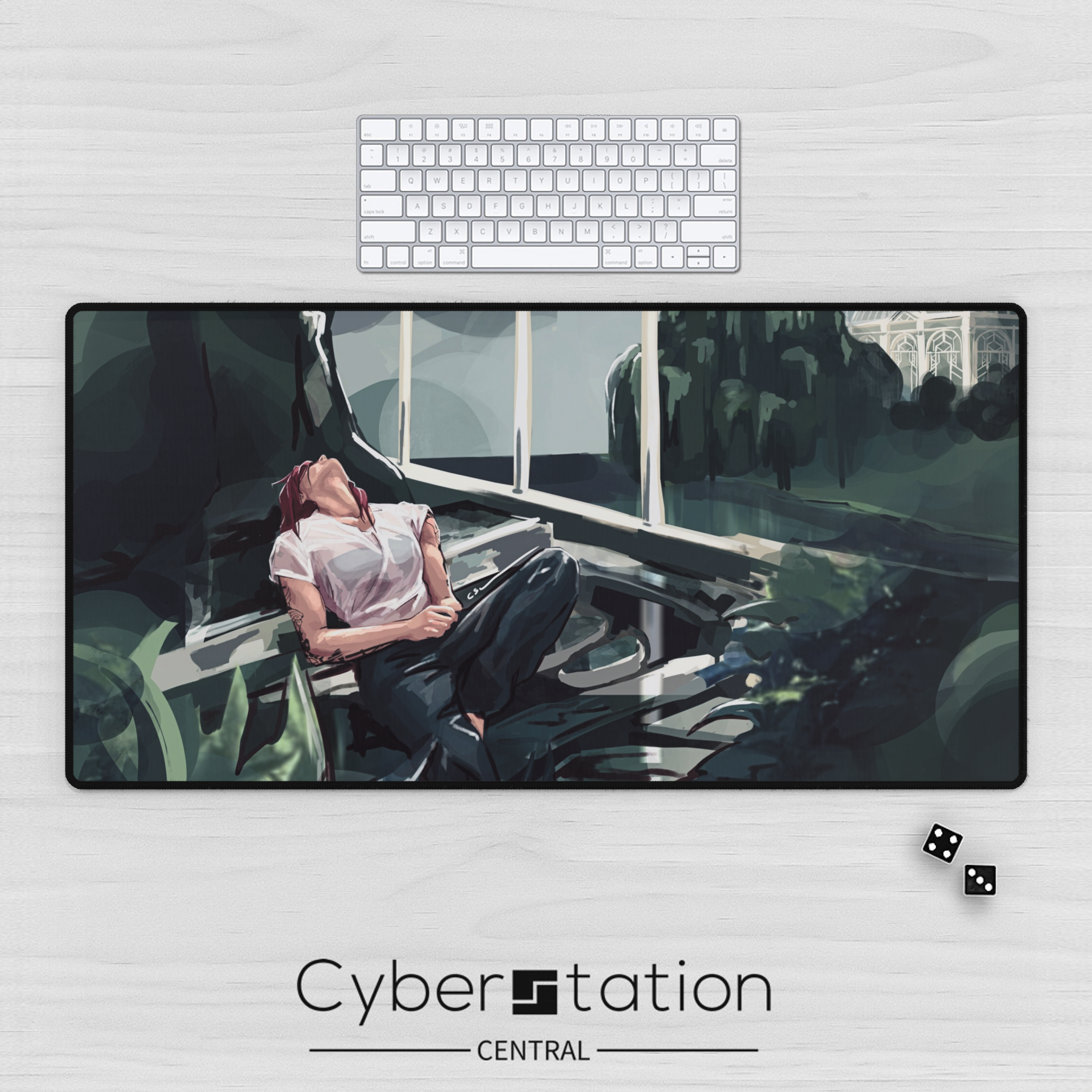 Mouse Pad - Caitvi  - Art by QVERT - Arcane fanart Caitlyn & Vi –  Premium Desk Mat - TCG Playmat