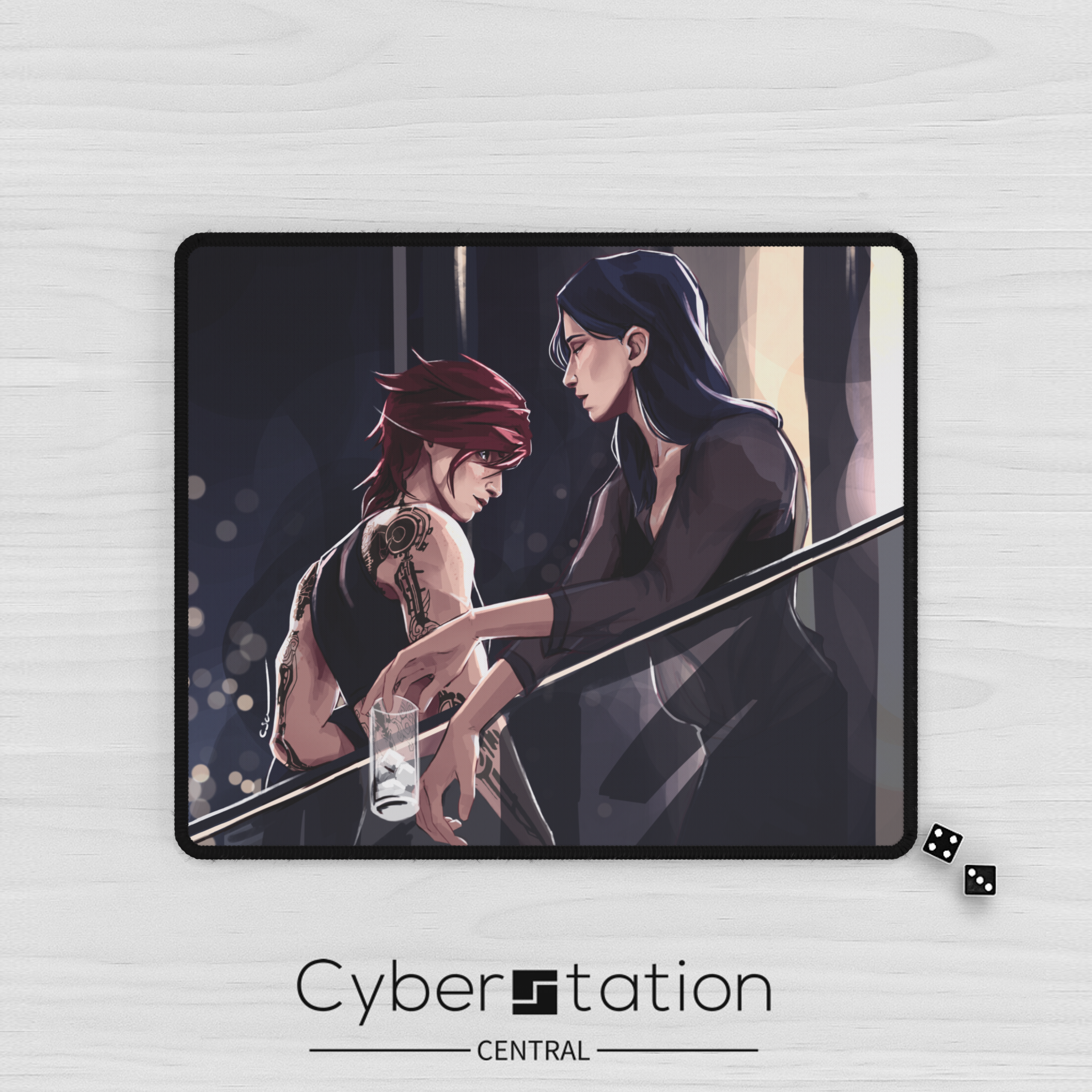 Mouse Pad - Caitvi  - Art by QVERT - Arcane fanart Caitlyn & Vi –  Premium Desk Mat - TCG Playmat