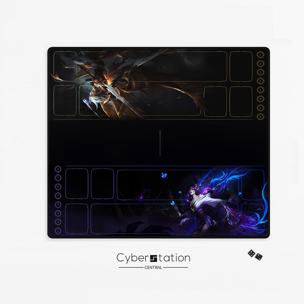RIFTBOUND - Exclusive 2-Player mat |KAYLE vs MORGANA | LoL / LoR (Copy)