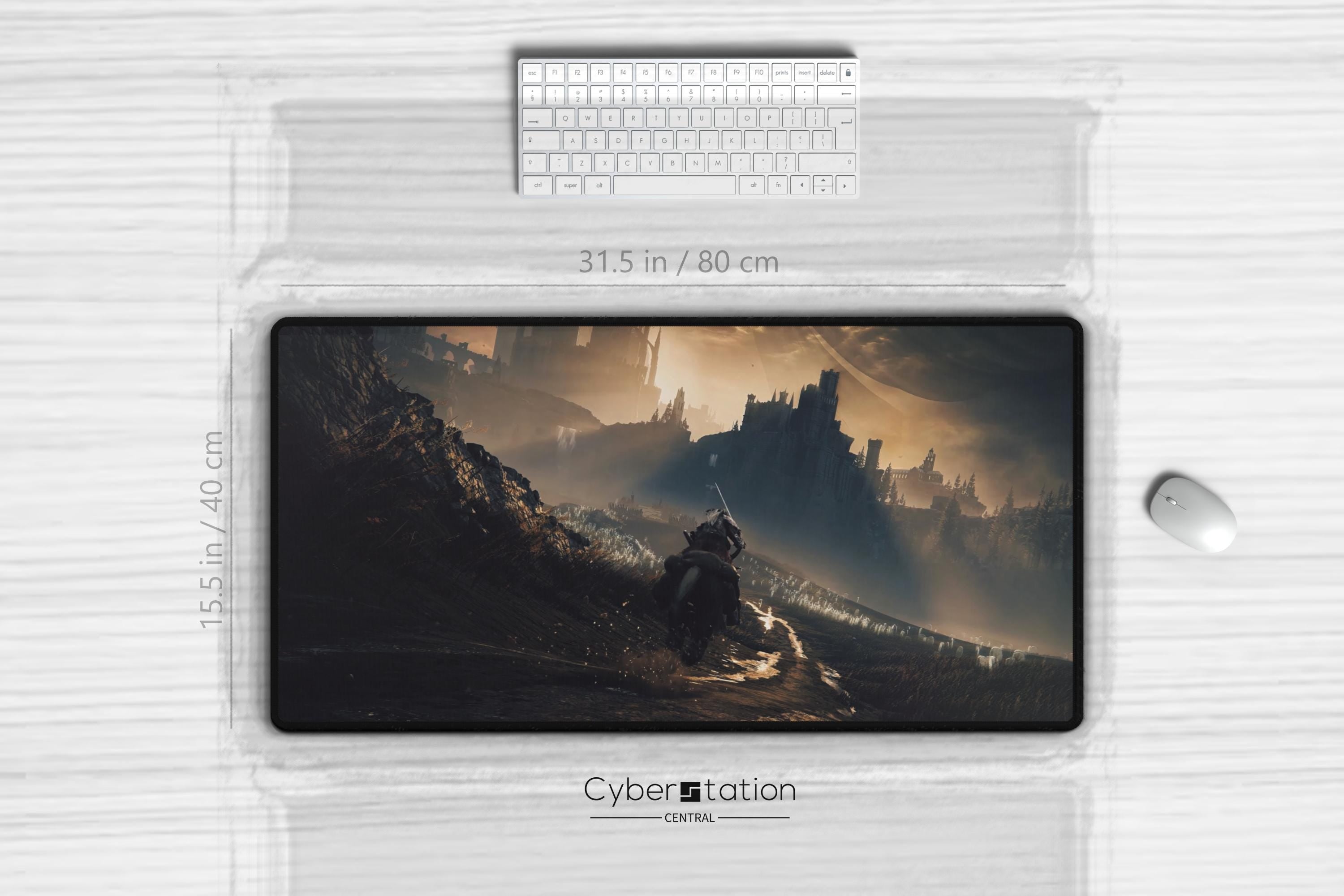 ELDEN RING | Torrent und The Tarnished | Mauspad und Sammelkartenspiel-Spielmatte – Geschenkidee