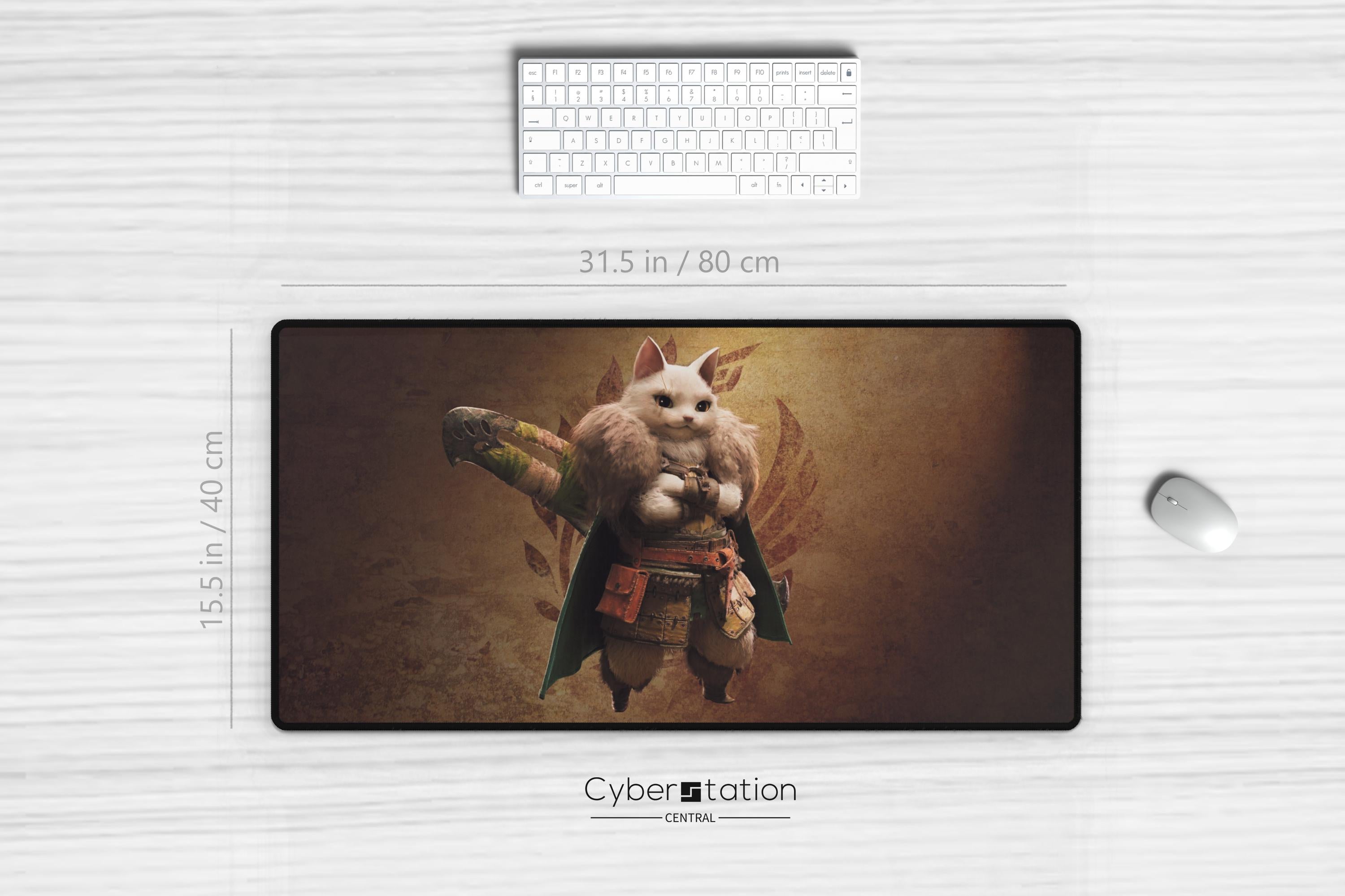 MONSTER HUNTER | Palico cat | Wilds - Mousepad and Magic TCG playmat – Gift Idea