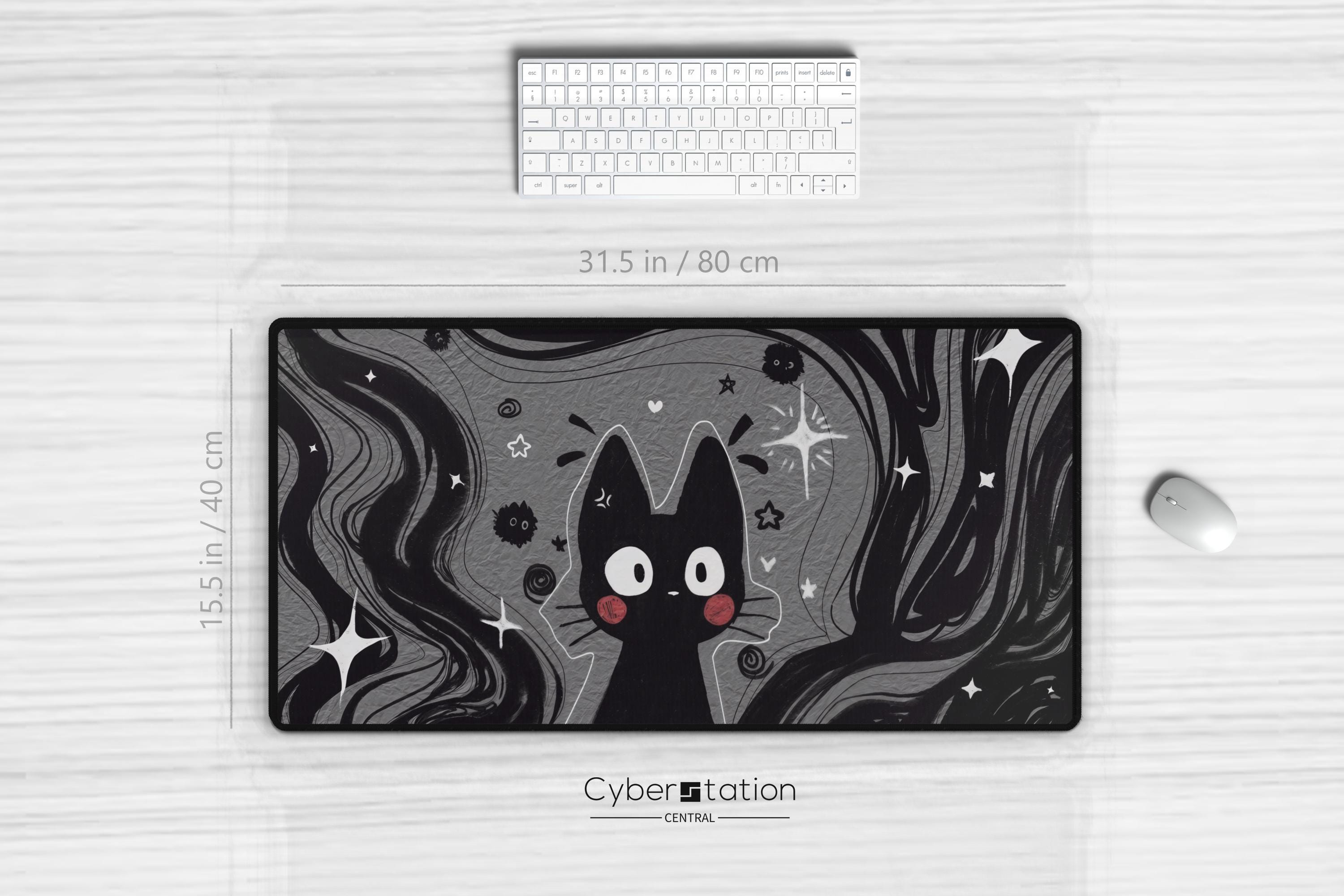 STUDIO GHIBLI | Jiji the cat | Kiki's Delivery Service - Mousepad and TCG playmat - Gift Idea