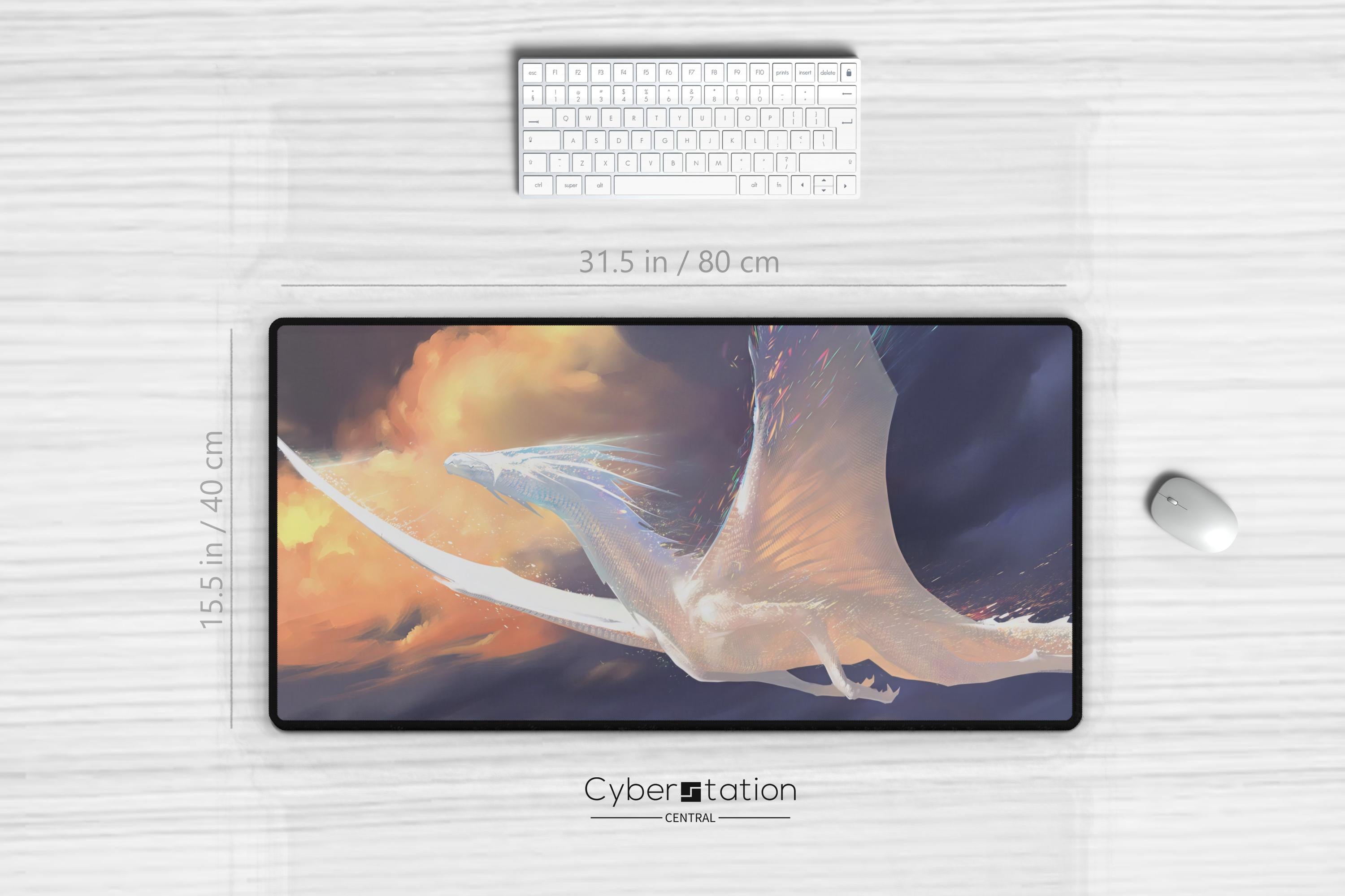 Magic: The Gathering | Zeitloser Drache | The Gathering – Mauspad und Magic-Spielmatte – Geschenkidee