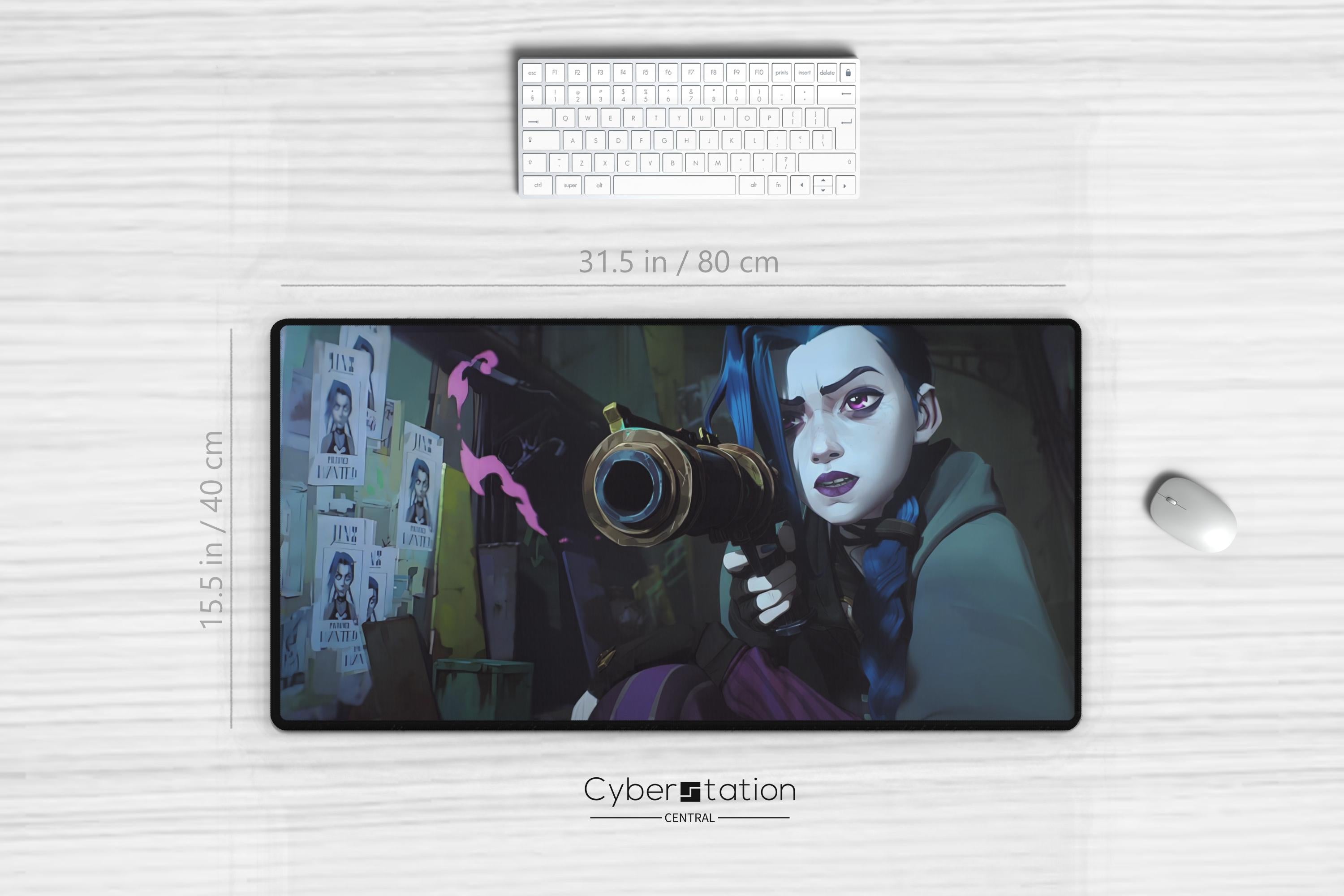 ARCANE | Jinx | League of Legends | Riftbound – Mousepad and TCG playmat – Gift idea