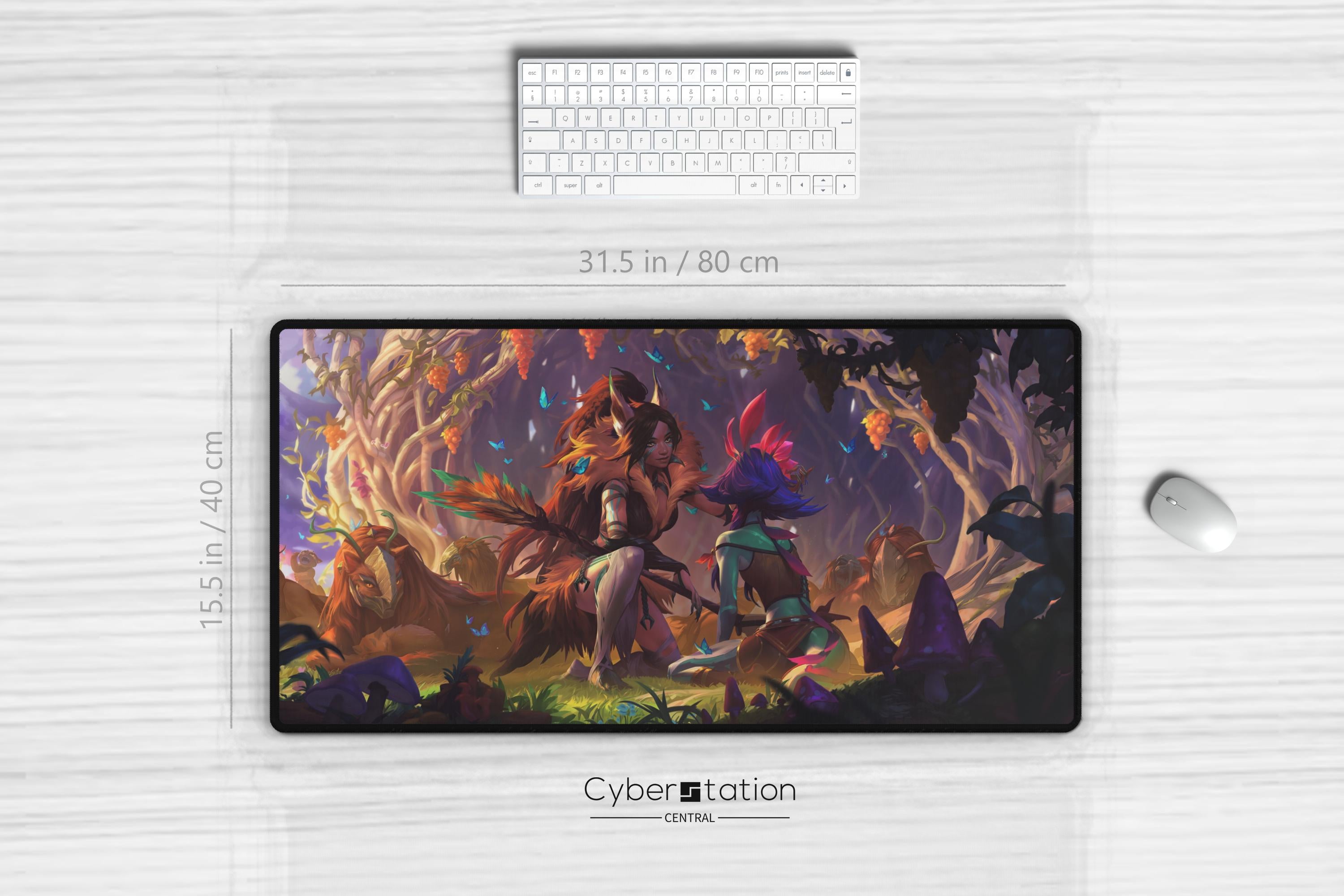 RIFTBOUND | Nidalee and Neeko | League of Legends - Runterra - Mousepad and TCG playmat -  Gift Idea