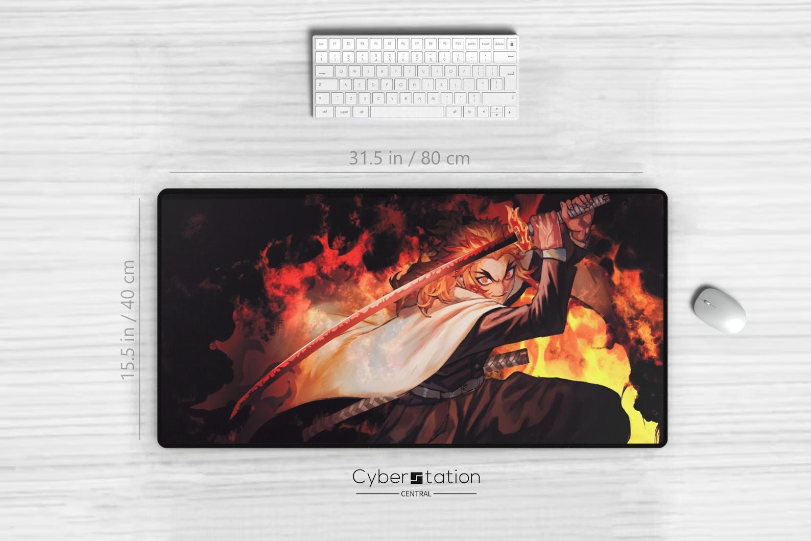 DEMON SLAYER | Rengoku | Gaming Playmat - Mousepad - Gift Idea